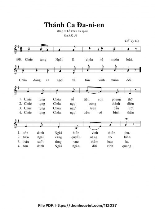Thánh Ca Danien - Đỗ Vy Hạ - trang 1