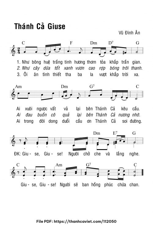 Thánh Cả Giuse - Vũ Đình Ân - trang 1