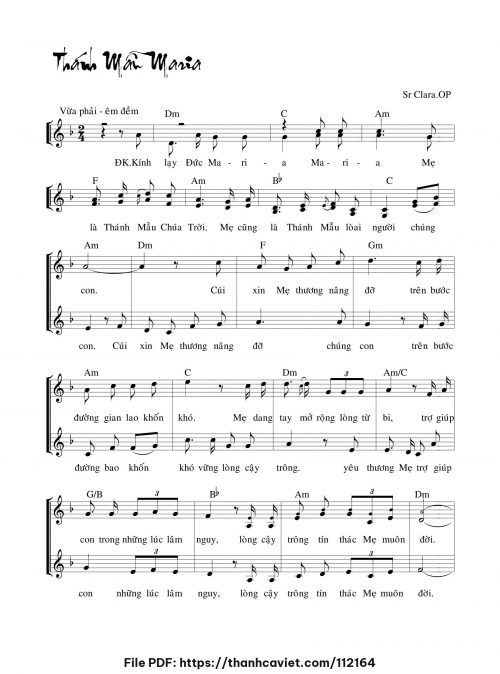 Thánh Mẫu Maria - Sr. Chu Linh, OP - trang 1