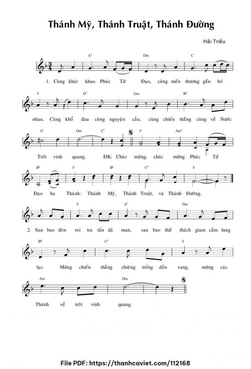 Thánh Mỹ, Thánh Truật, Thánh Đường - Hải Triều - trang 1