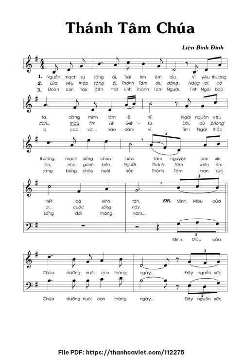 Thánh Tâm Chúa - Liên Bình Định - trang 1