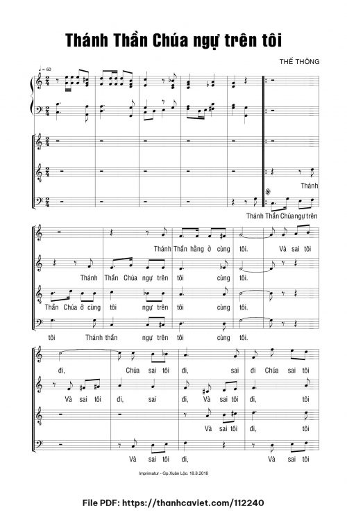 Thánh Thần Chúa ngự trên tôi - Thế Thông - trang 1