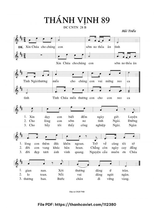 Thánh Vịnh 89 - Hải Triều - trang 1