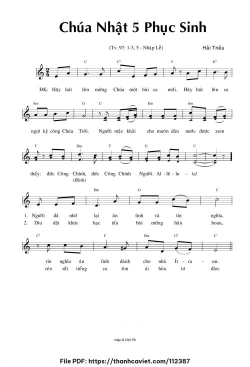 Thánh vịnh 97 - Hải Triều - trang 1