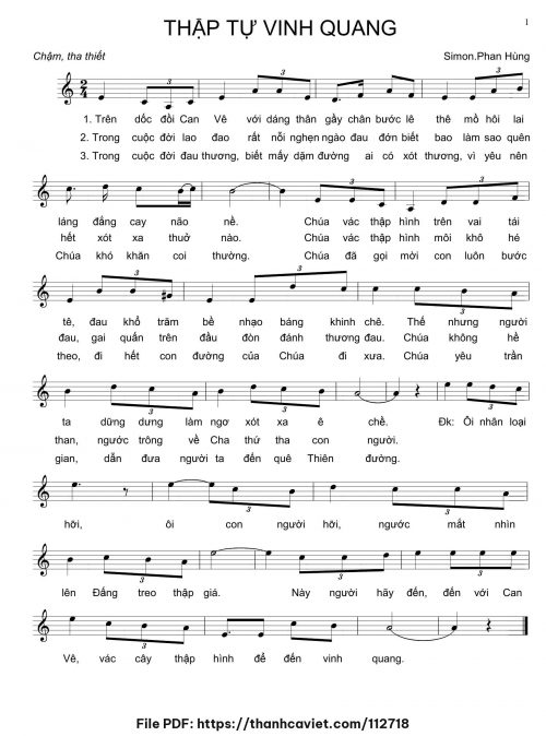 Thập tự vinh quang - Phan Hùng - trang 1