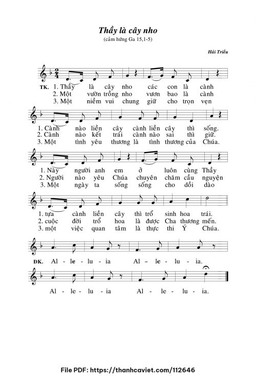 Thầy là cây nho - Hải Triều - trang 1