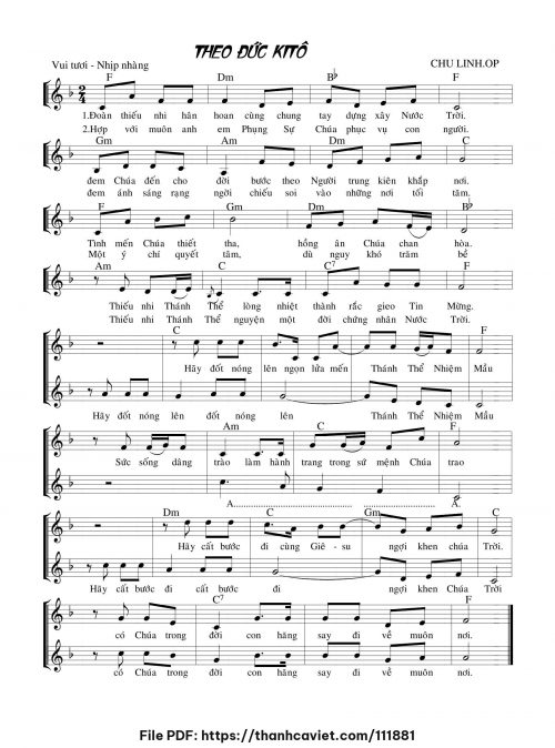 Theo Đức Kitô - Sr. Chu Linh, OP - trang 1