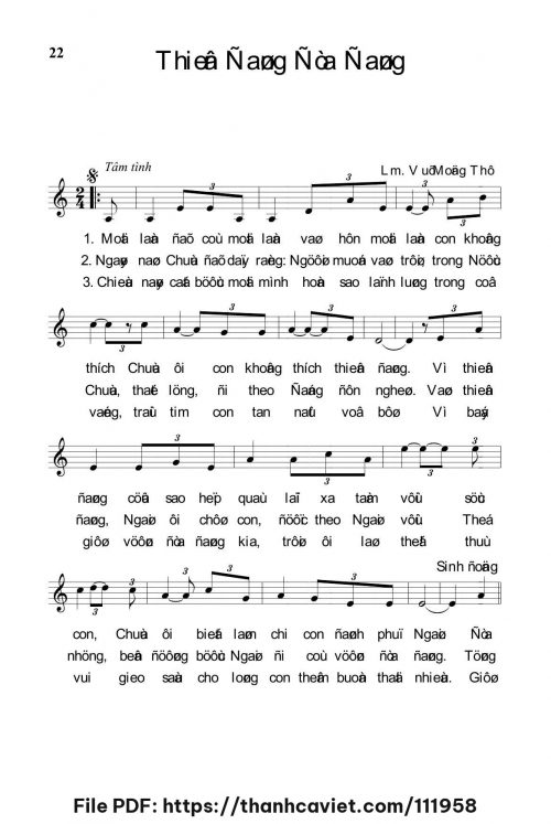 Thiên đàng địa đàng - Lm. Vũ Mộng Thơ - trang 1
