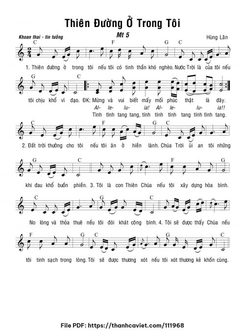 Thiên đường ở trong tôi - Hùng Lân - trang 1