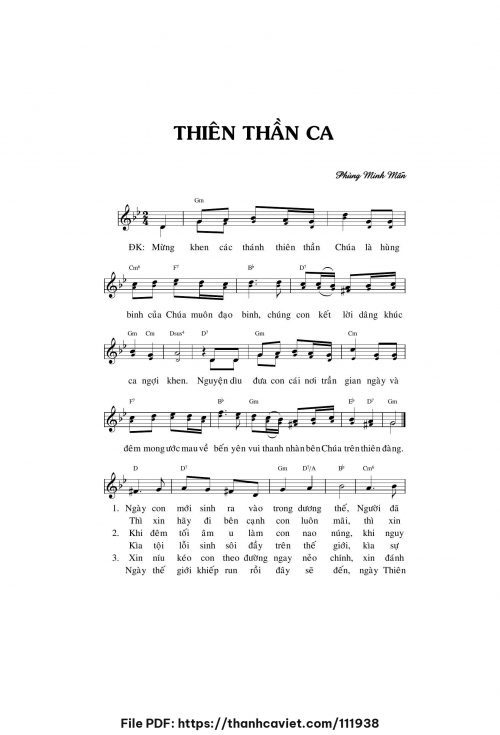 Thiên Thần ca - Phùng Minh Mẫn - trang 1