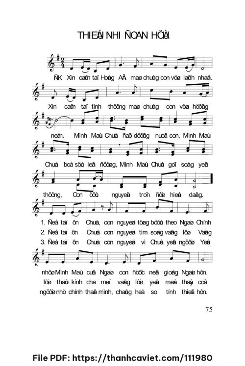 Thiếu nhi đoan hứa - Lm. Nguyễn Duy - trang 1