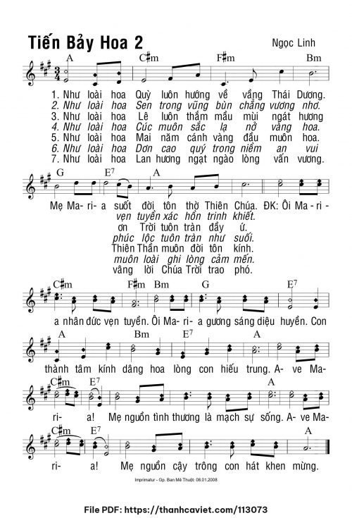 Tiến bảy hoa 2 - Ngọc Linh - trang 1