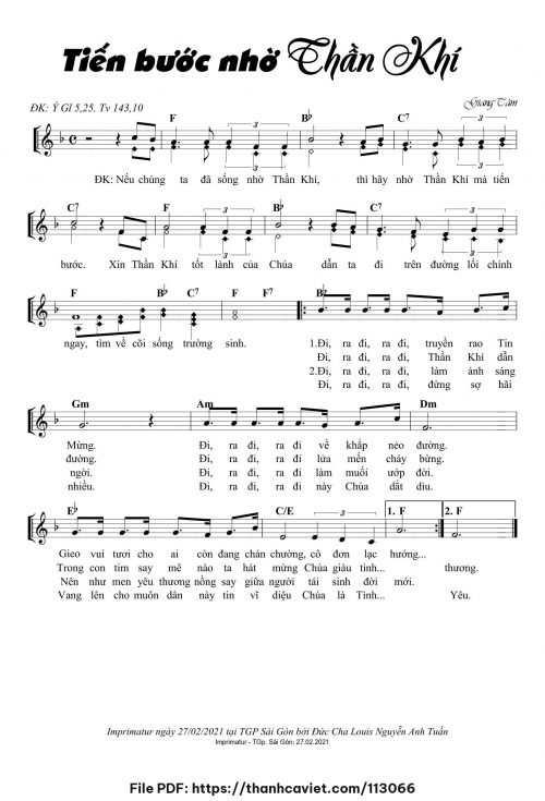 Tiến bước nhờ Thần Khí - Lm. Giang Tâm - trang 1