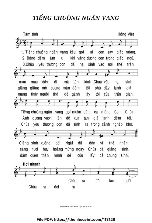 Tiếng chuông ngân vang - Hồng Việt - trang 1