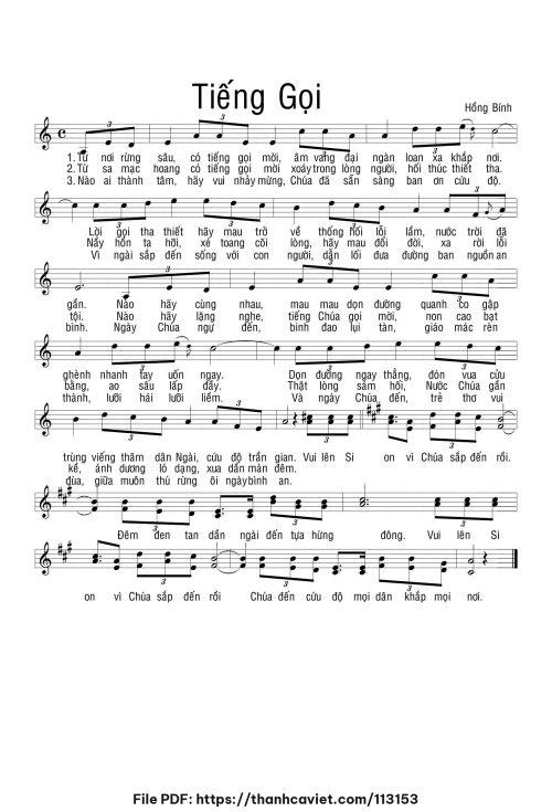 Tiếng gọi - Hồng Bính - trang 1